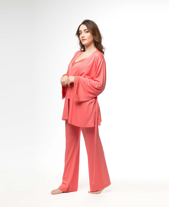 Pyjama Coton Viscose 3 Pièces